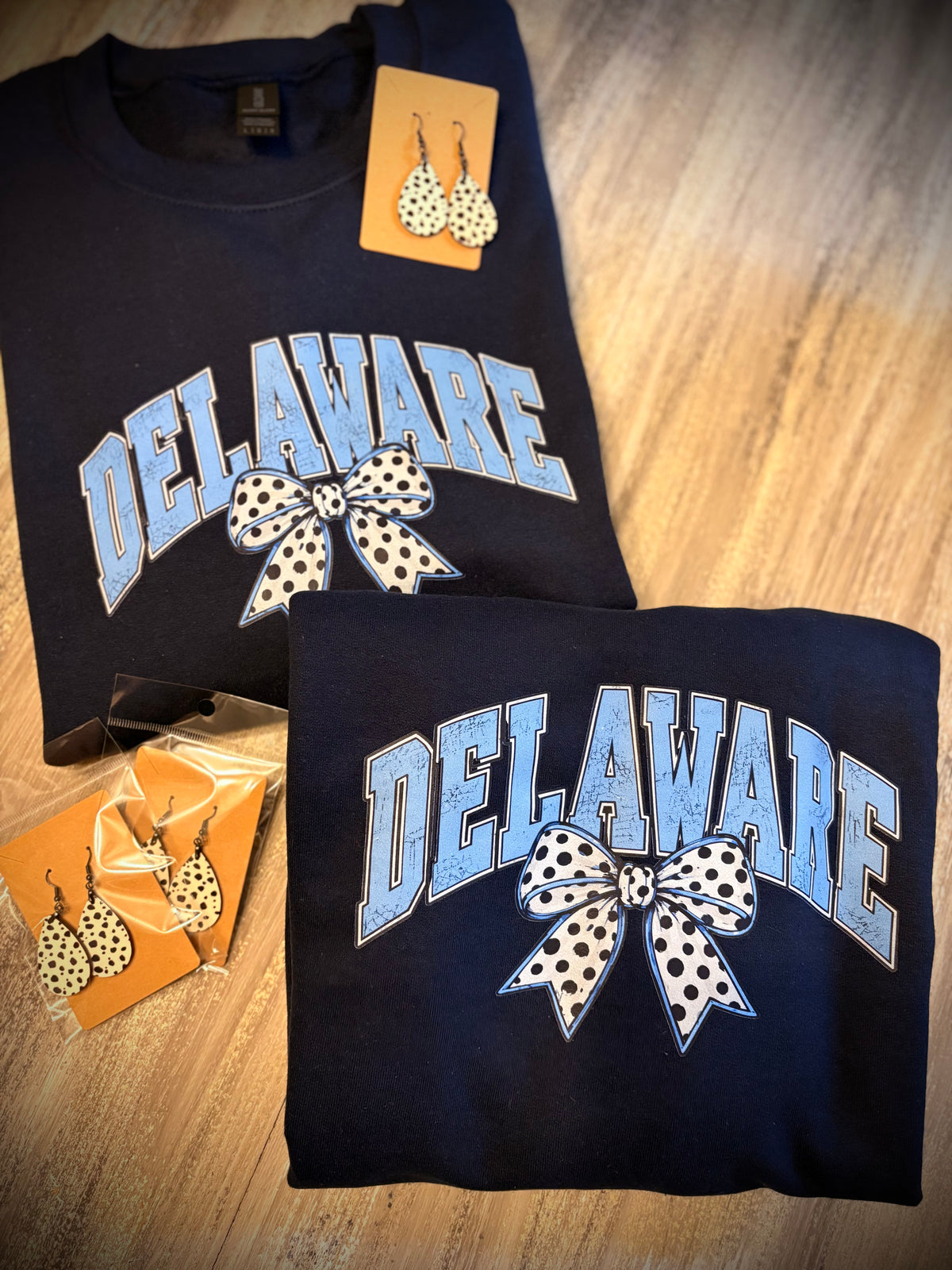 Dalmatian Bow Delaware Crewneck Sweatshirt