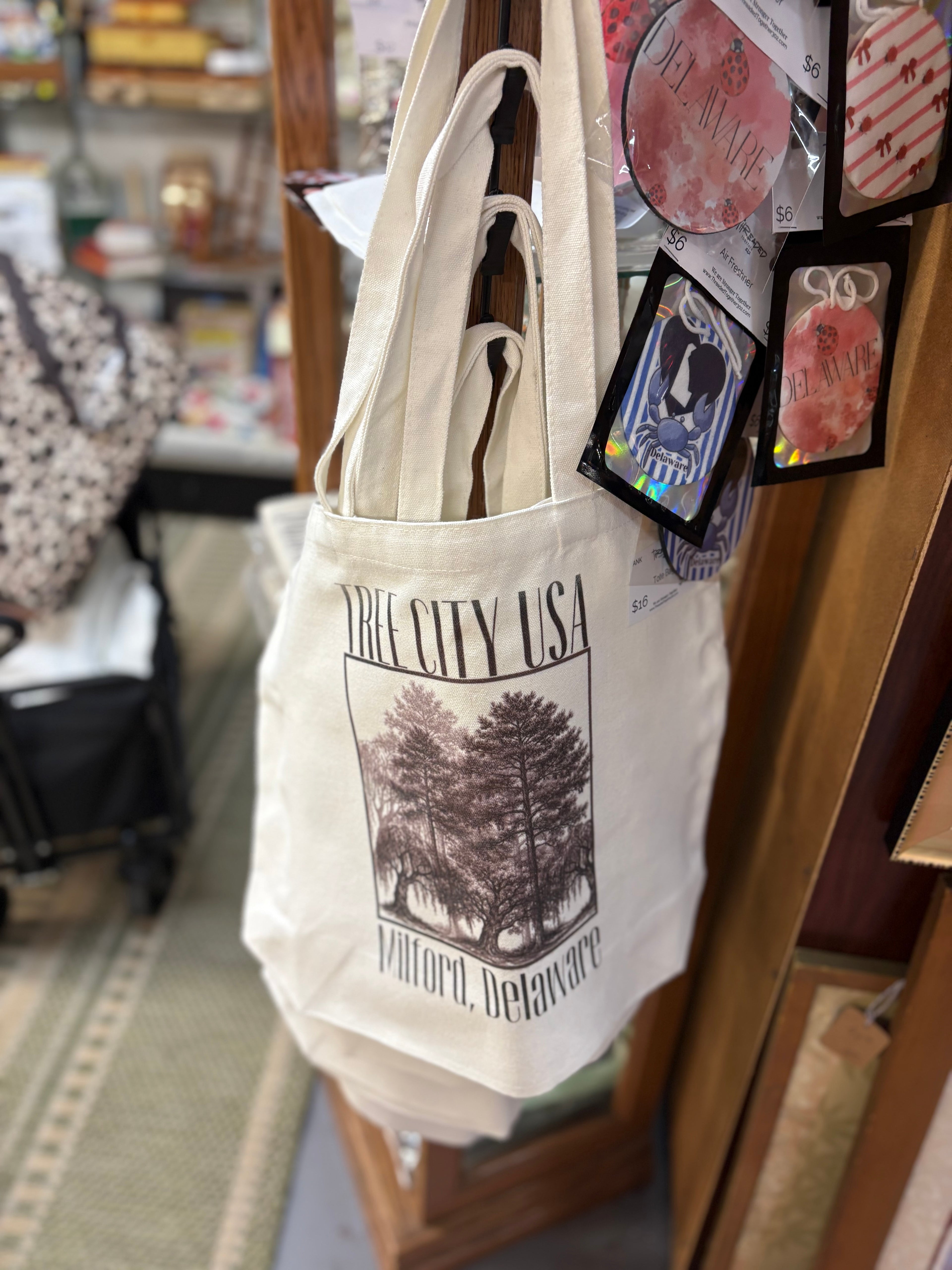 Tree City USA Milford Delaware Tote Bag