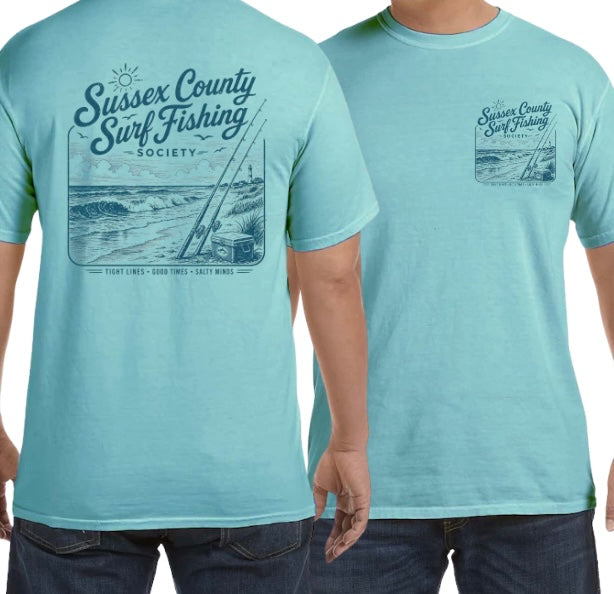 Sussex County Surf Fishing Society Comfort Colors T-Shirt