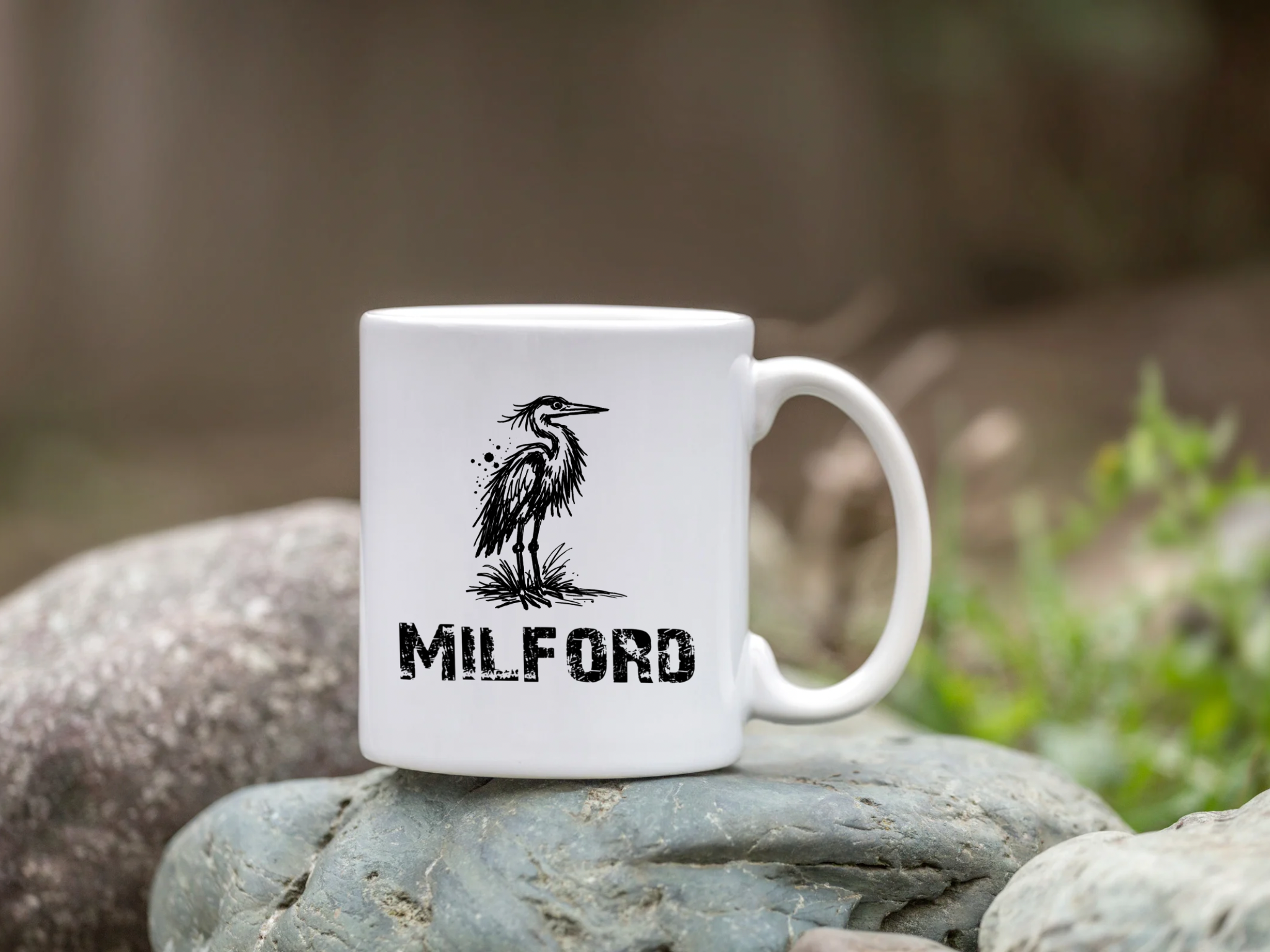 Great Blue Heron Milford Coffee Mug