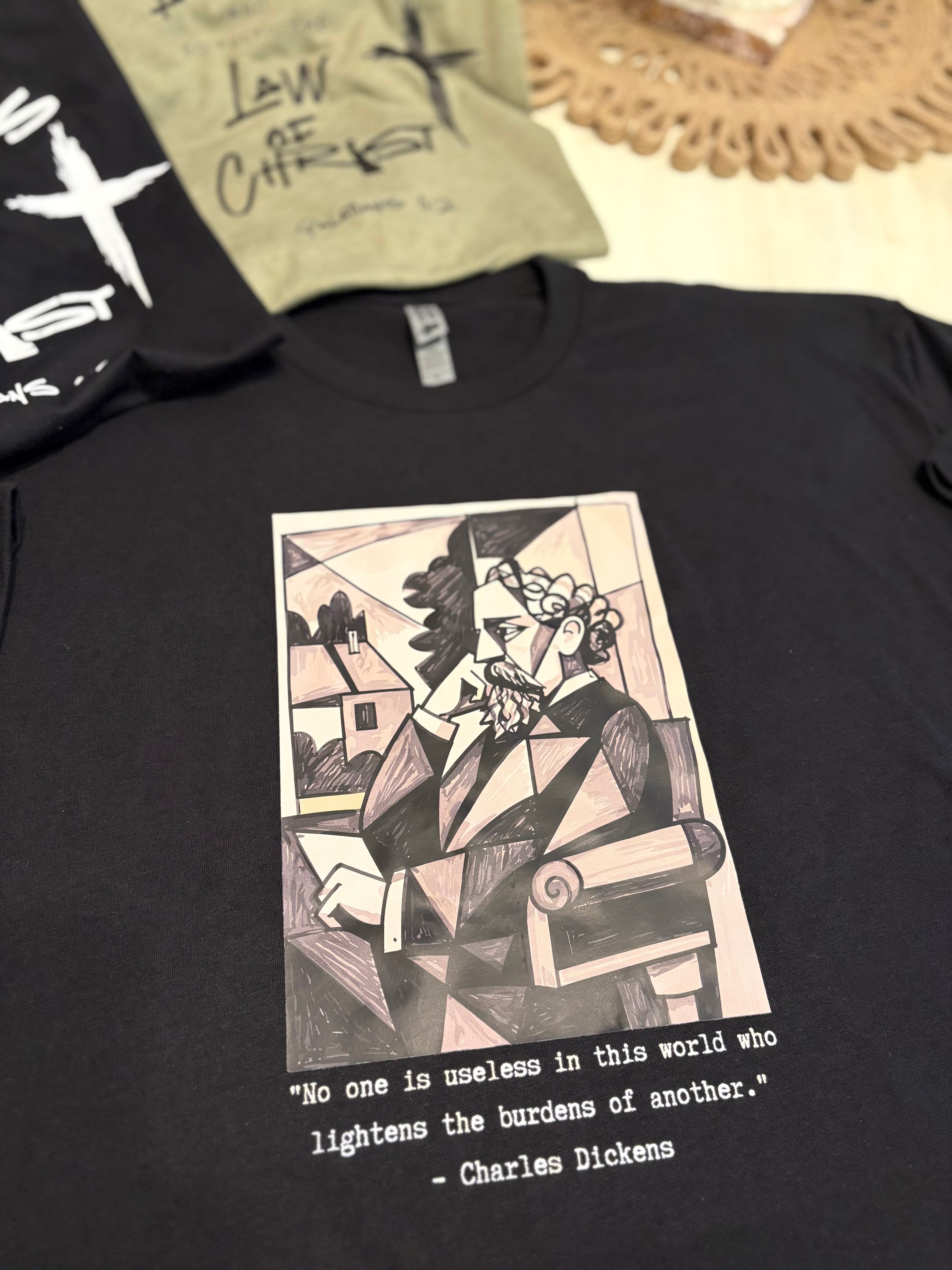 Charles Dickens themed T-shirt