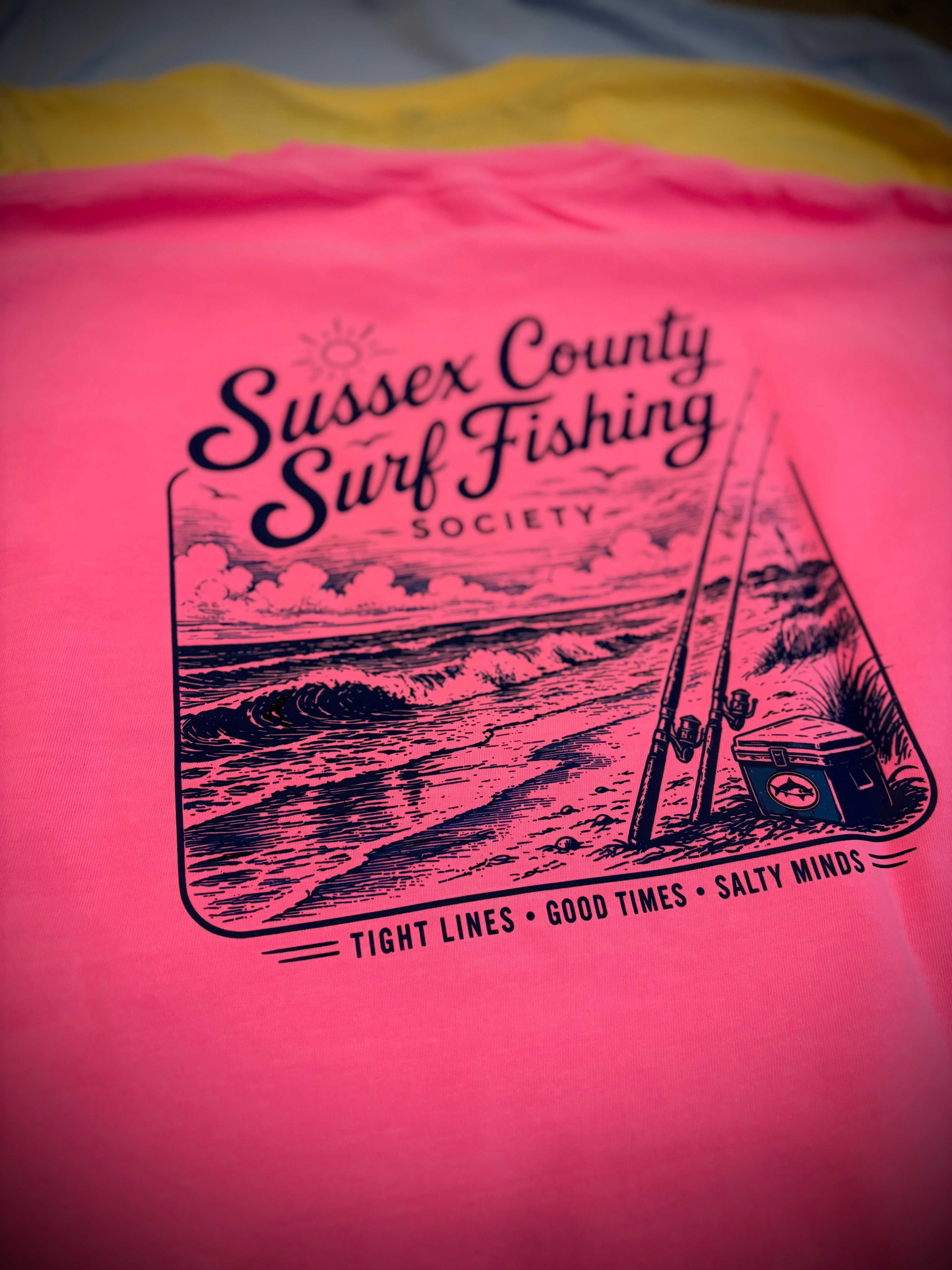 Sussex County Surf Fishing Society Comfort Colors T-Shirt