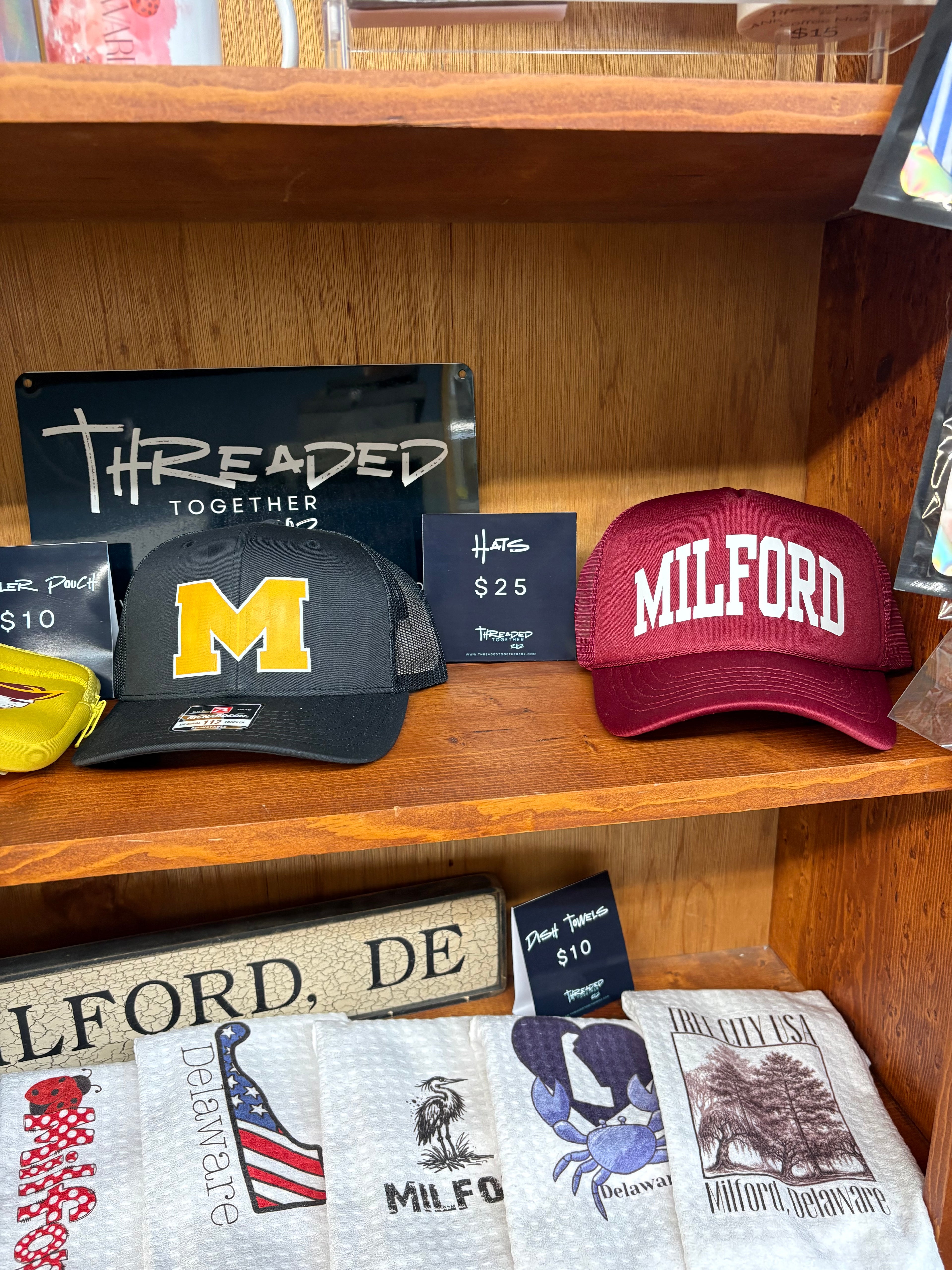 Milford Themed Maroon SnapBack trucker hat