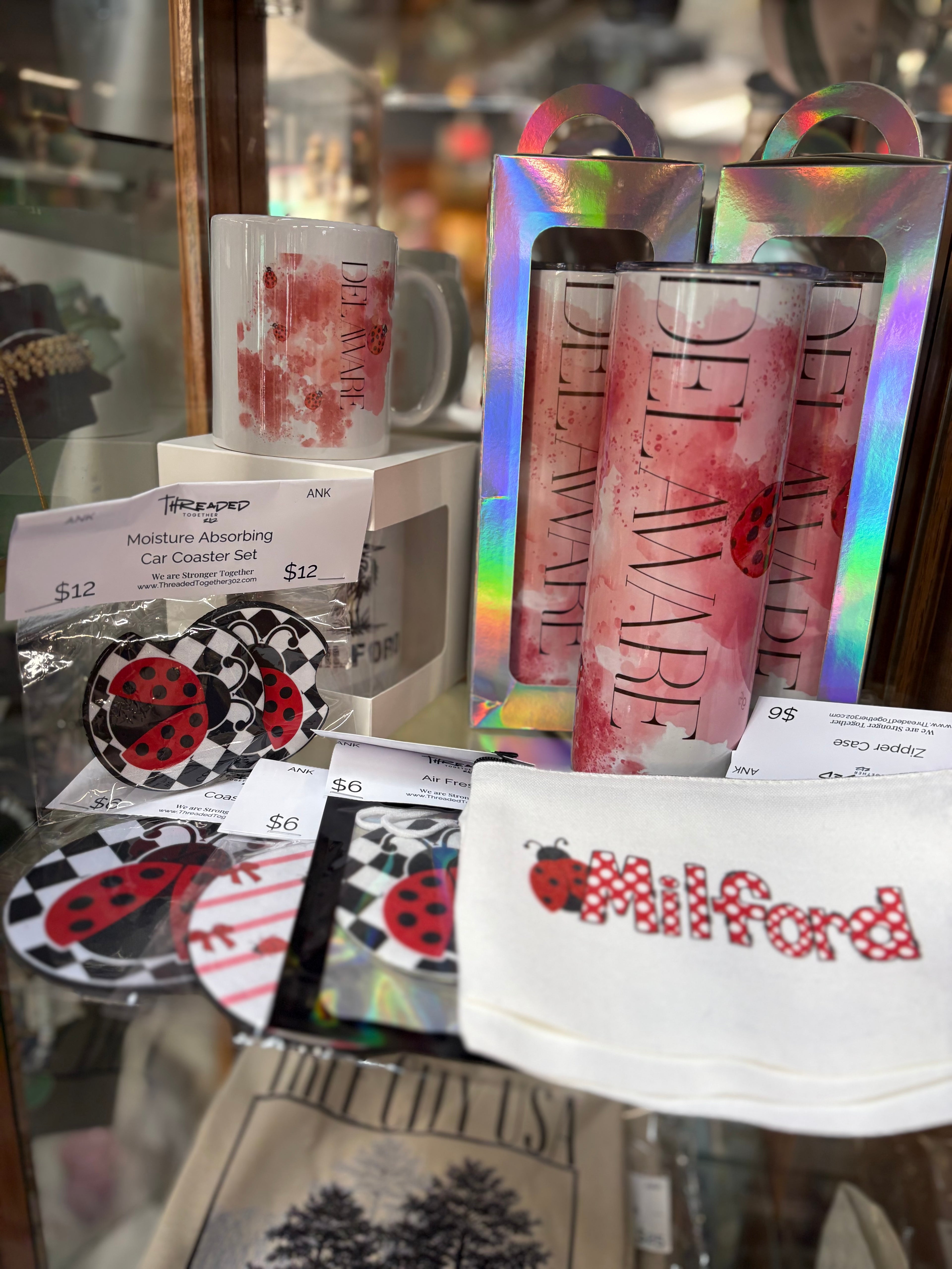 Delaware Watercolor Ladybug Coffee Mug