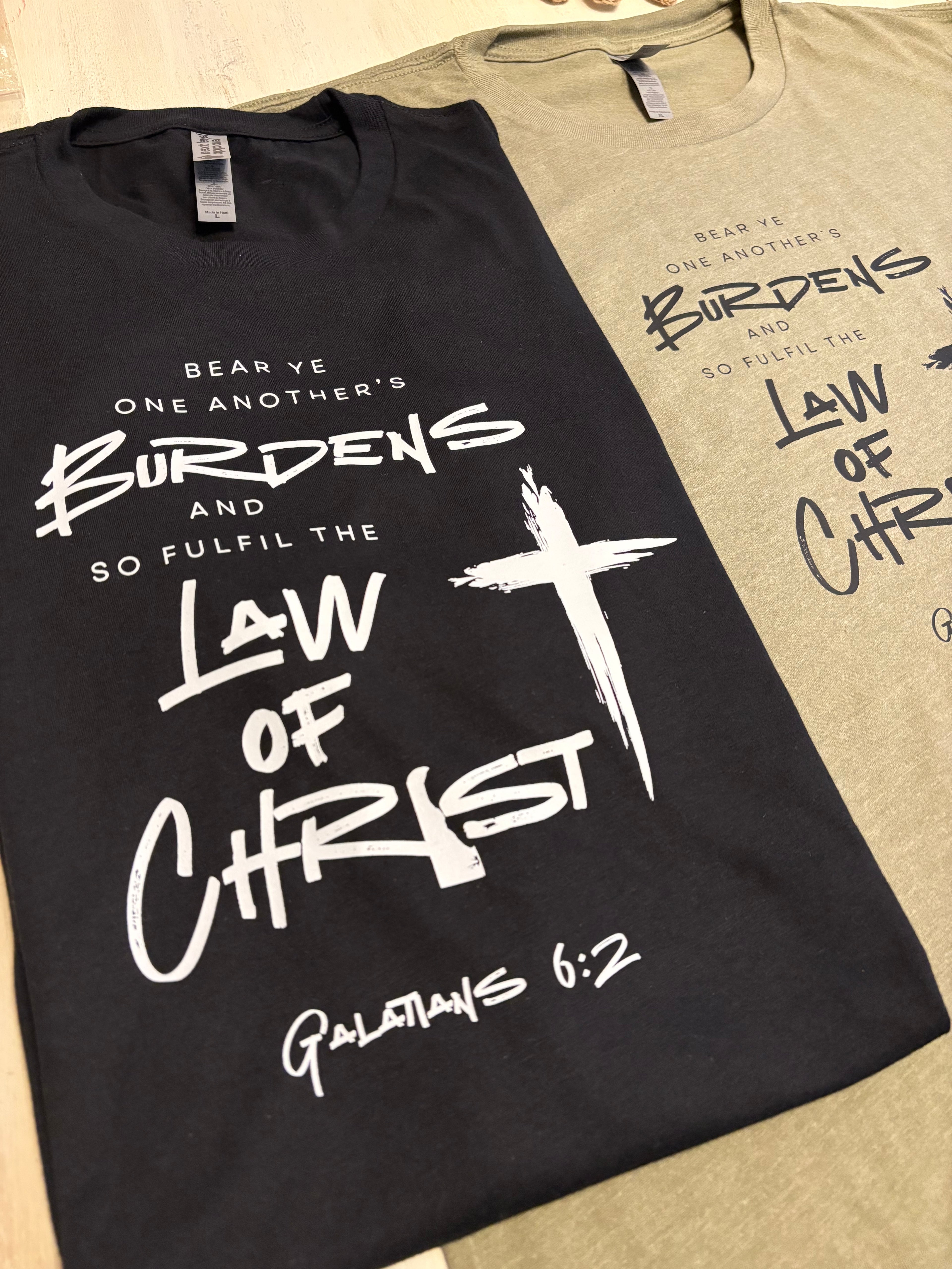 Bear Ye One Another's Burdens – Galatians T-Shirt