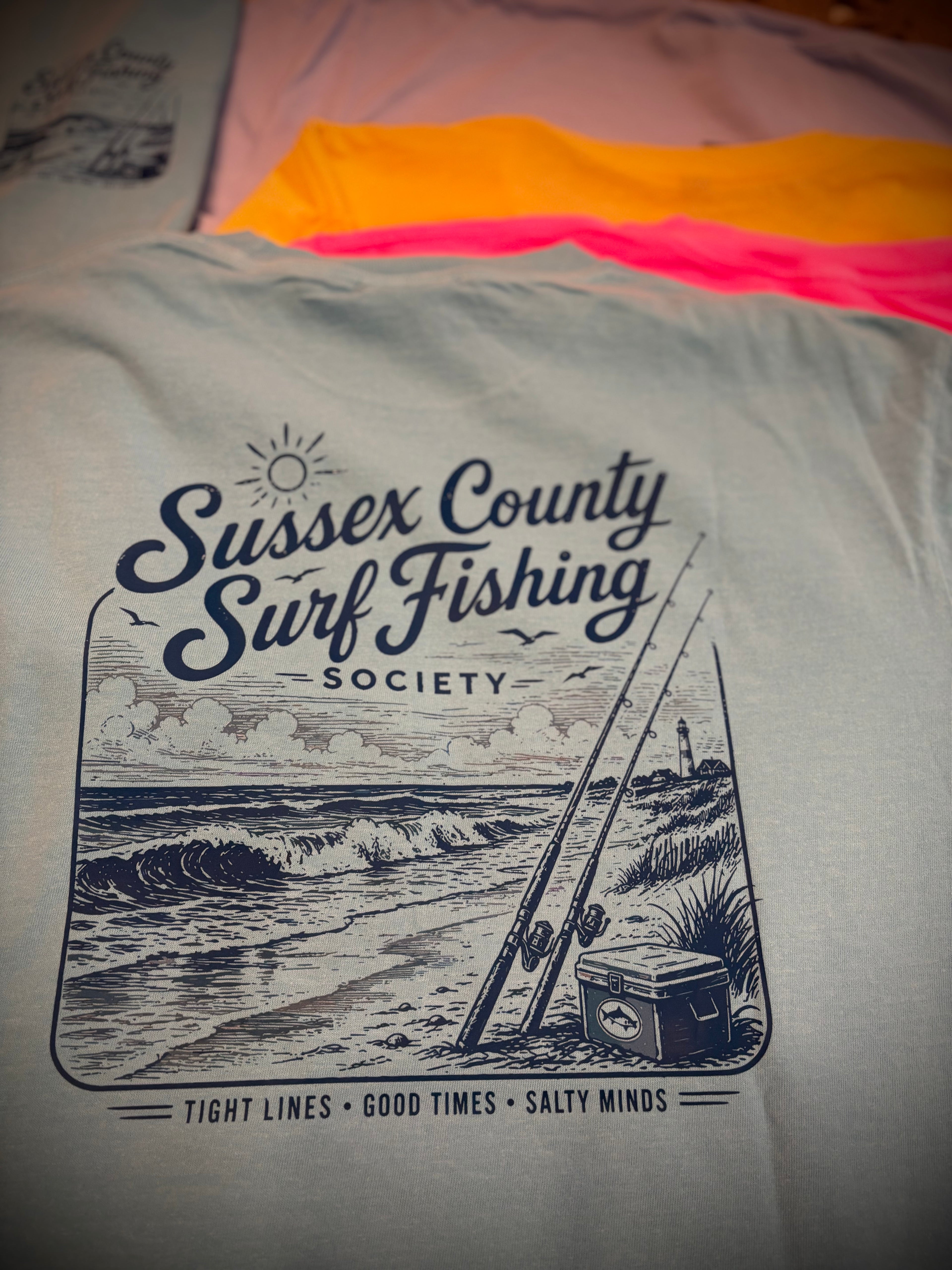 Sussex County Surf Fishing Society Comfort Colors T-Shirt
