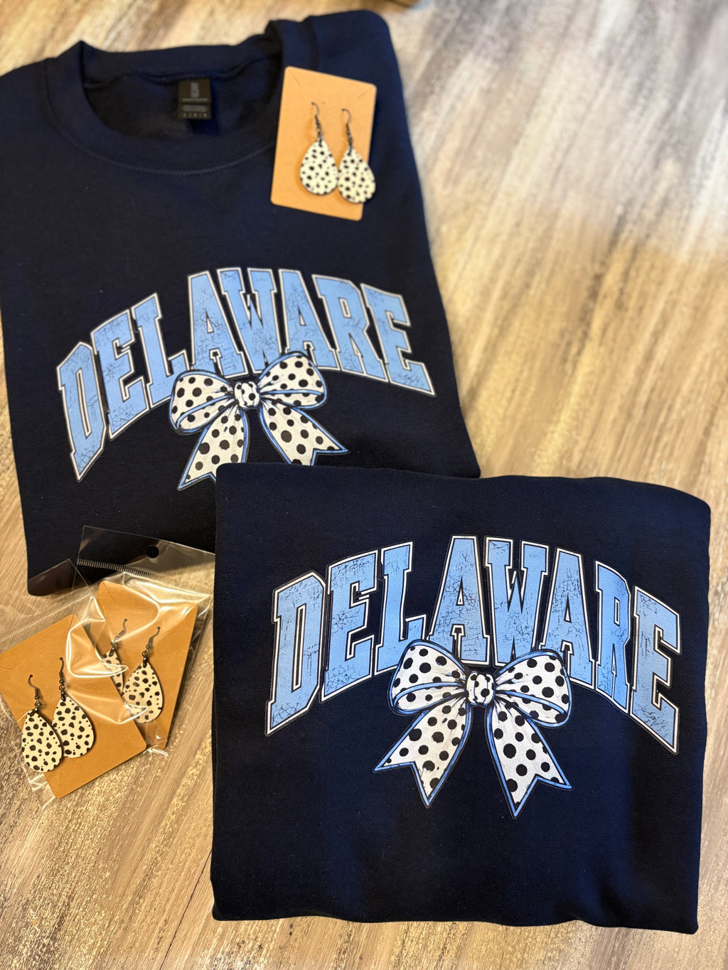 Dalmatian Bow Delaware Crewneck Sweatshirt